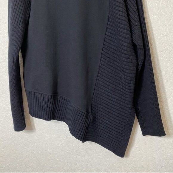 Athleta Black Sweater Baybridge Asymmetrical - Picture 11 of 13